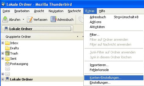 mozilla thunderbird login failed on yahoo mail